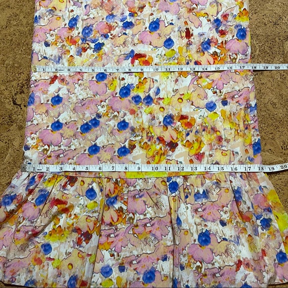 Cluny by Cynthia Steffe Cutout Shoulder Floral Print Flounce Dress NWT Sz 6 - Picture 15 of 16